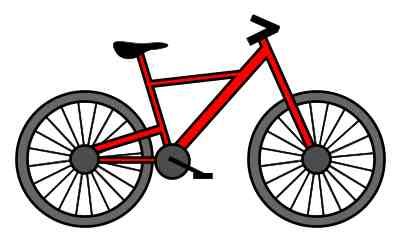 نقاشی ساده دوچرخه